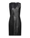 Purotatto Woman Mini Dress Black Size 8 Viscose, Polyurethane In Black