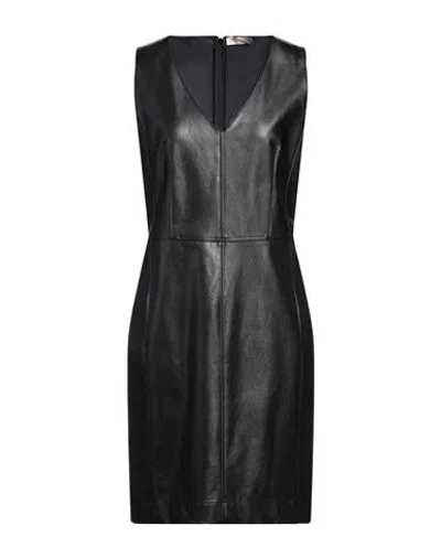 Purotatto Woman Mini Dress Black Size 8 Viscose, Polyurethane