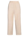 Purotatto Woman Pants Beige Size 10 Polyester, Elastane In Beige