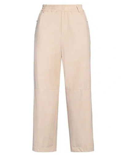 Purotatto Woman Pants Beige Size 10 Polyester, Elastane