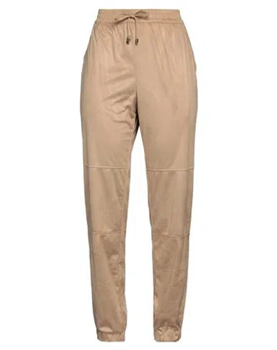Purotatto Woman Pants Beige Size 8 Polyester