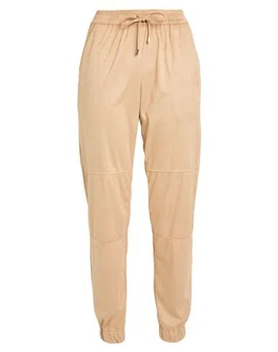 Purotatto Woman Pants Beige Size 8 Polyester In Neutral