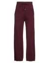 Purotatto Woman Pants Burgundy Size 2 Cashmere