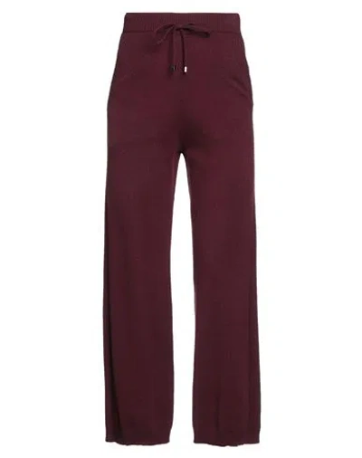 Purotatto Woman Pants Burgundy Size 2 Cashmere