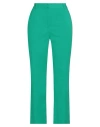 Purotatto Woman Pants Green Size 6 Cotton, Elastane In Green