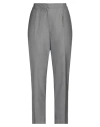 Purotatto Woman Pants Grey Size 6 Viscose, Polyester, Polyamide, Elastane In Grey