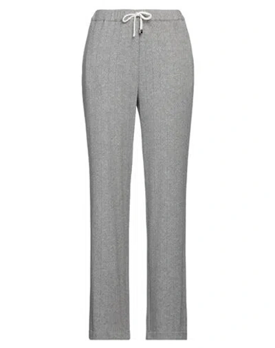 Purotatto Woman Pants Grey Size 8 Viscose, Wool, Polyester, Elastane, Cotton In Black