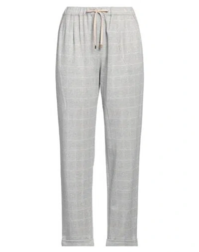 Purotatto Woman Pants Light Grey Size 10 Viscose, Elastane, Polyamide