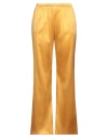 Purotatto Woman Pants Marigold Size 8 Silk, Elastane In Yellow
