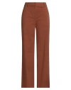 Purotatto Woman Pants Tan Size 8 Cotton, Elastane