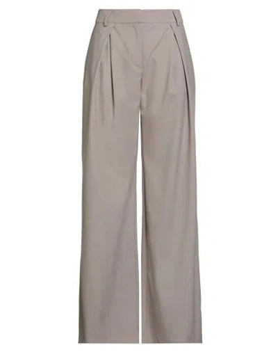 Purotatto Woman Pants Taupe Size 6 Viscose, Polyester, Elastane In Gray