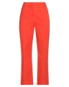 Purotatto Woman Pants Tomato Red Size 6 Cotton, Elastane