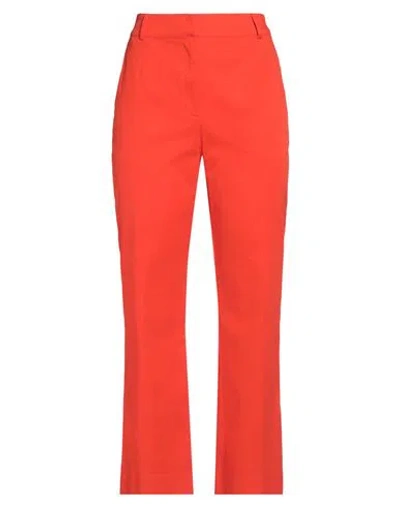 Purotatto Woman Pants Tomato Red Size 6 Cotton, Elastane