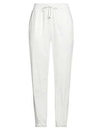 Purotatto Woman Pants White Size 6 Polyester
