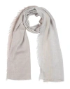 Purotatto Woman Scarf Beige Size - Viscose, Virgin Wool, Polyester In Sand