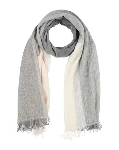 Purotatto Woman Scarf Grey Size - Cashmere In Gray