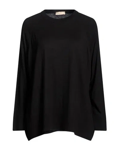 Purotatto Woman Sweater Black Size 6 Silk, Cashmere