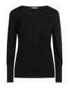 Purotatto Woman Sweater Black Size 8 Silk, Cashmere