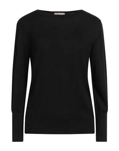 Purotatto Woman Sweater Black Size 8 Silk, Cashmere