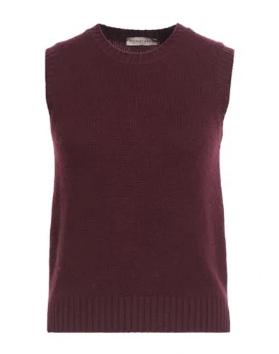 Purotatto Woman Sweater Burgundy Size 6 Cashmere