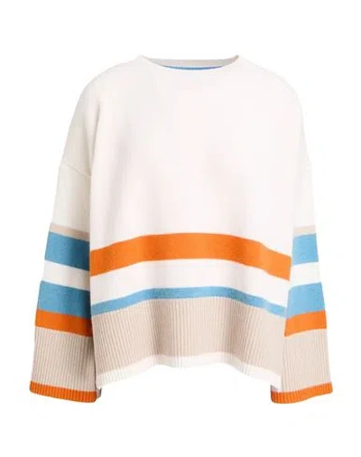 Purotatto Woman Sweater Cream Size 10 Cashmere In Multi