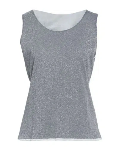 Purotatto Woman Top Grey Size 6 Modal, Polyester
