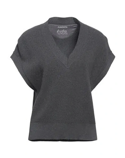Purotatto Woman Sweater Lead Size 4 Cashmere In Multi