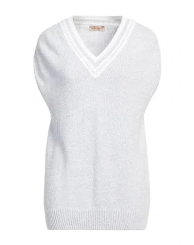 Purotatto Woman Sweater Light Grey Size 12 Cotton, Polyamide