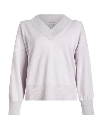 Purotatto Woman Sweater Light Grey Size 2 Cashmere, Metal Fiber In Gray