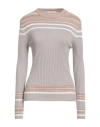 Purotatto Woman Sweater Light Grey Size 4 Wool