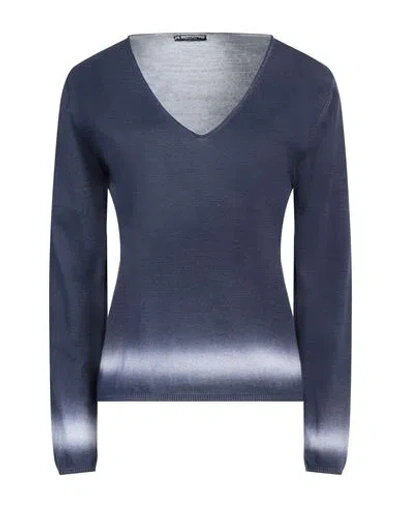 Purotatto Woman Sweater Navy Size M Cotton In Navy