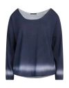 Purotatto Woman Sweater Navy Size S Cotton In Navy