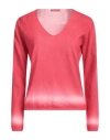 Purotatto Woman Sweater Red Size Xl Cotton In Red