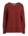 Purotatto Woman Sweater Rust Size 10 Cashmere