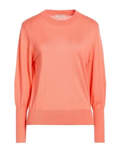 Purotatto Woman Sweater Salmon Pink Size 12 Silk, Cashmere