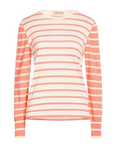 Purotatto Woman Sweater Salmon Pink Size 6 Silk, Cashmere In Multi