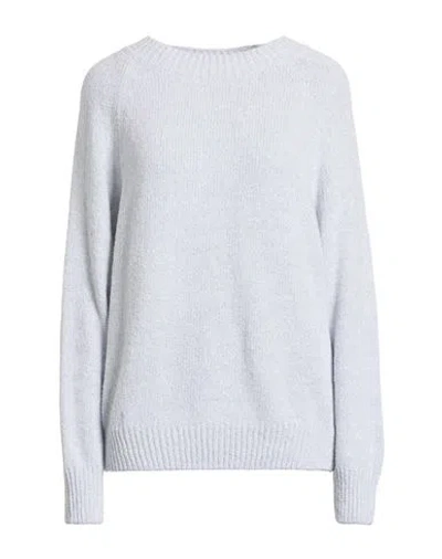 Purotatto Woman Sweater Sky Blue Size 8 Cotton, Polyamide In Gold