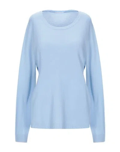 Purotatto Woman Sweater Sky Blue Size L Cashmere