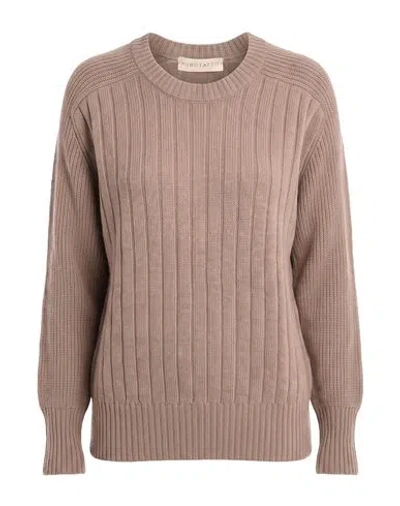 Purotatto Woman Sweater Taupe Size 4 Cashmere In Brown