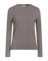 Purotatto Woman Sweater Taupe Size 6 Wool