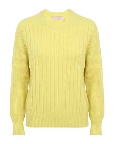Purotatto Woman Sweater Yellow Size 6 Cashmere