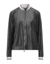 Purotatto Woman Sweatshirt Charcoal Size 6 Modal, Polyester