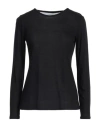 Purotatto Woman T-shirt Black Size 2 Modal, Milk Protein Fiber