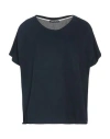 Purotatto Woman T-shirt Midnight Blue Size S Cotton