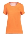 Purotatto Woman T-shirt Orange Size 10 Modal, Milk Protein Fiber