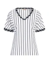 Purotatto Woman T-shirt White Size 6 Cotton In White