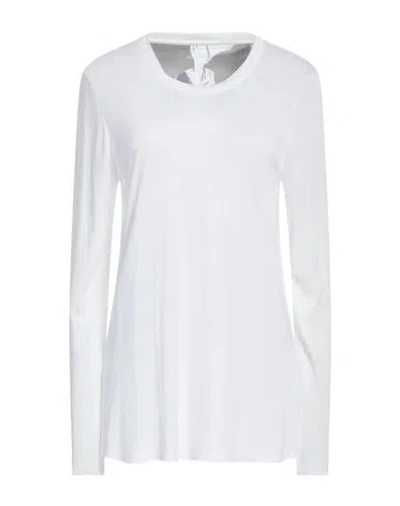Purotatto Woman T-shirt White Size L Modal, Milk Protein Fiber