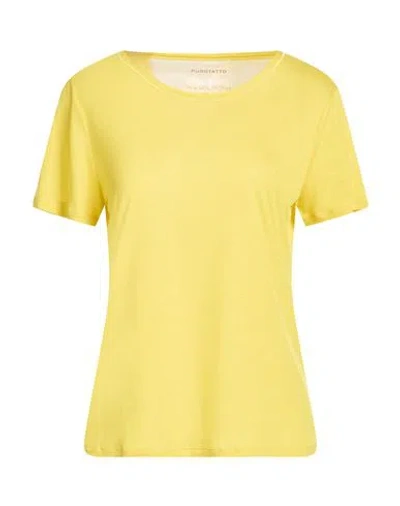 Purotatto Woman T-shirt Yellow Size 6 Modal, Milk Protein Fiber