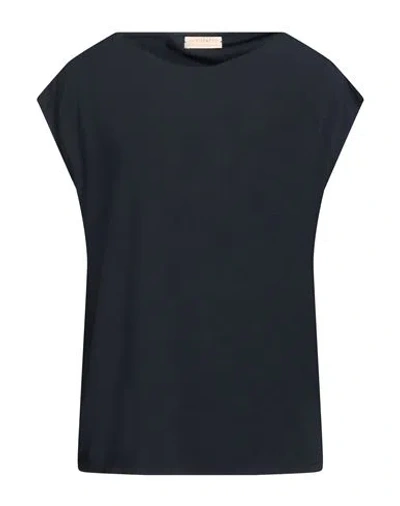 Purotatto Woman Top Midnight Blue Size 14 Viscose, Elastane