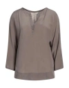 Purotatto Woman Top Sage Green Size S Viscose, Silk, Modal, Wool In Sage Green